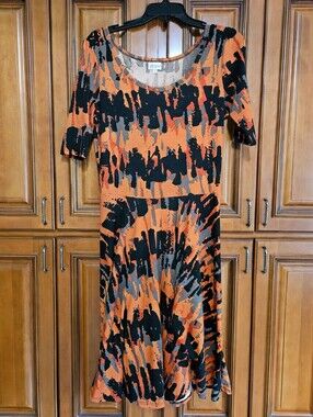 Lularoe Nicole Halloween Dress Size Large